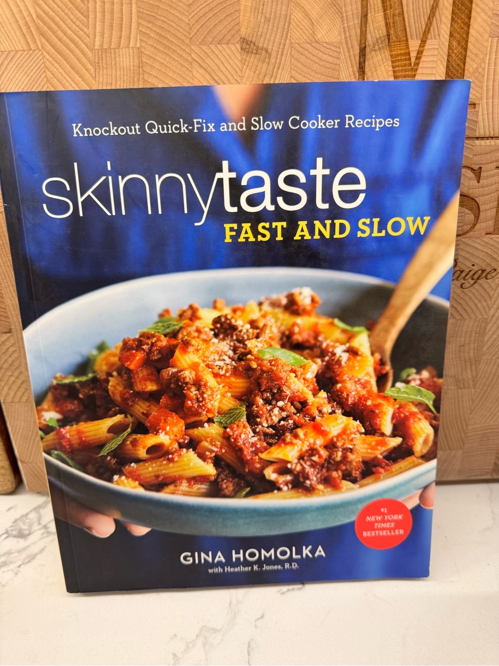 Fast and Slow Cookbook by Gina Homolka - Blue Cover